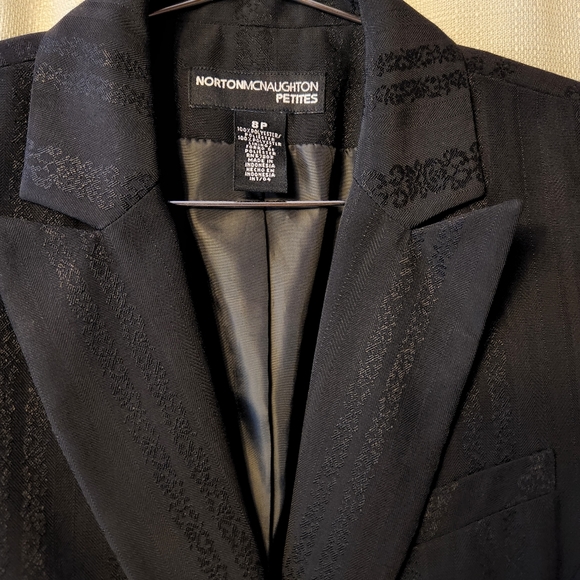 🖤 Vtg 90s Norton McNaughton Blazer | Petites 8P 💼 - Picture 3 of 7